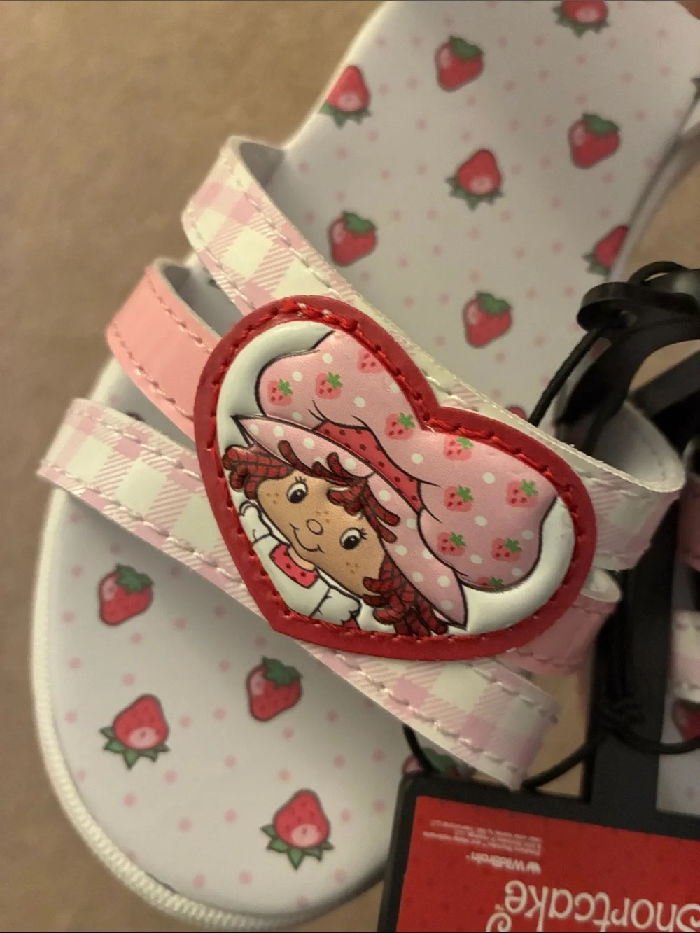Strawberry Shortcake Velcro Sandals - Various Sizes